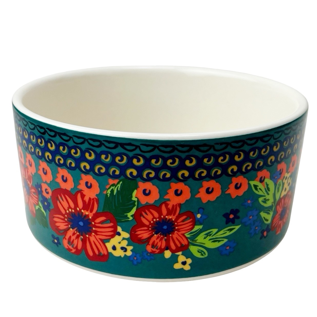 Pioneer Woman Dazzling Dahlias Ceramic Bowl Storage Small 18 oz No Lid 2.5 x 5″