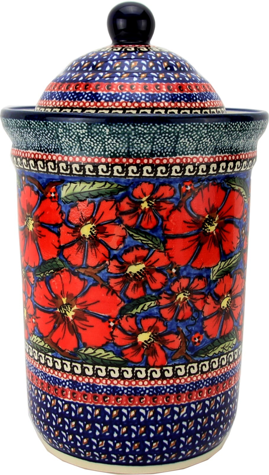 Polish Pottery Market Kitchen Canister by Zaklady Poland – 80 oz. – Unikat