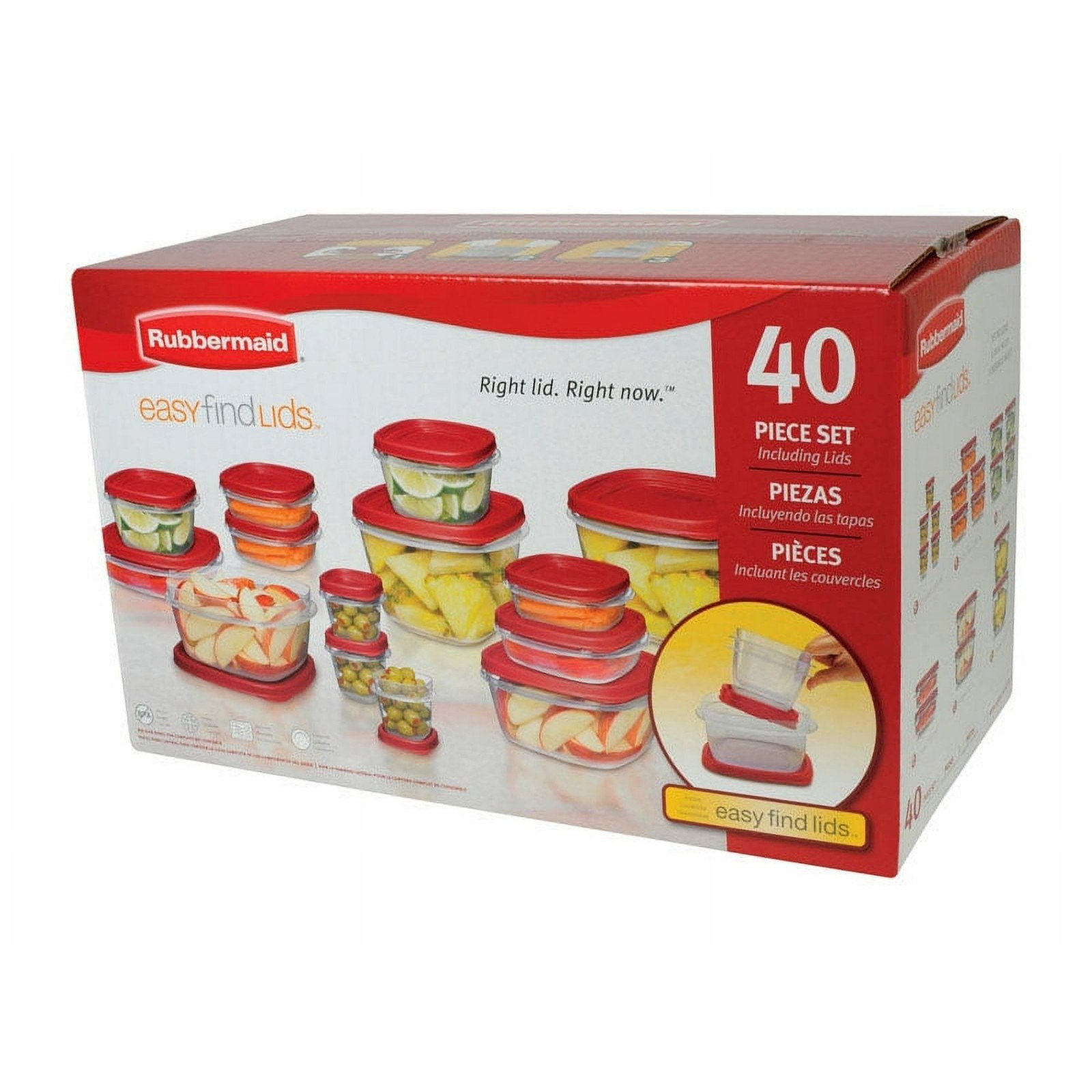 Rubbermaid Food Storage Container Set 40pc Assorted Sizes BPA-Free New