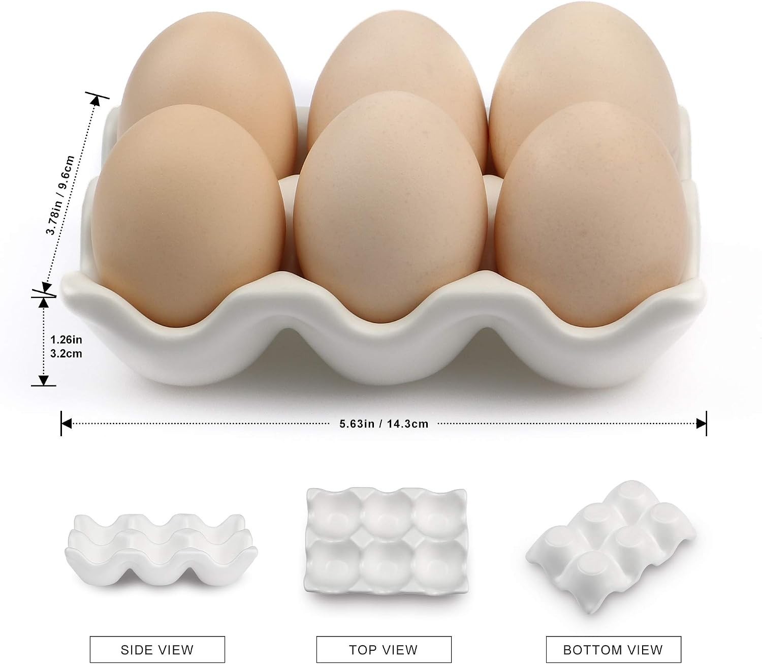 6 Cups Egg Tray Serveware, Eggs Dispenser, Egg Holder Set Kitchen Restaurant …