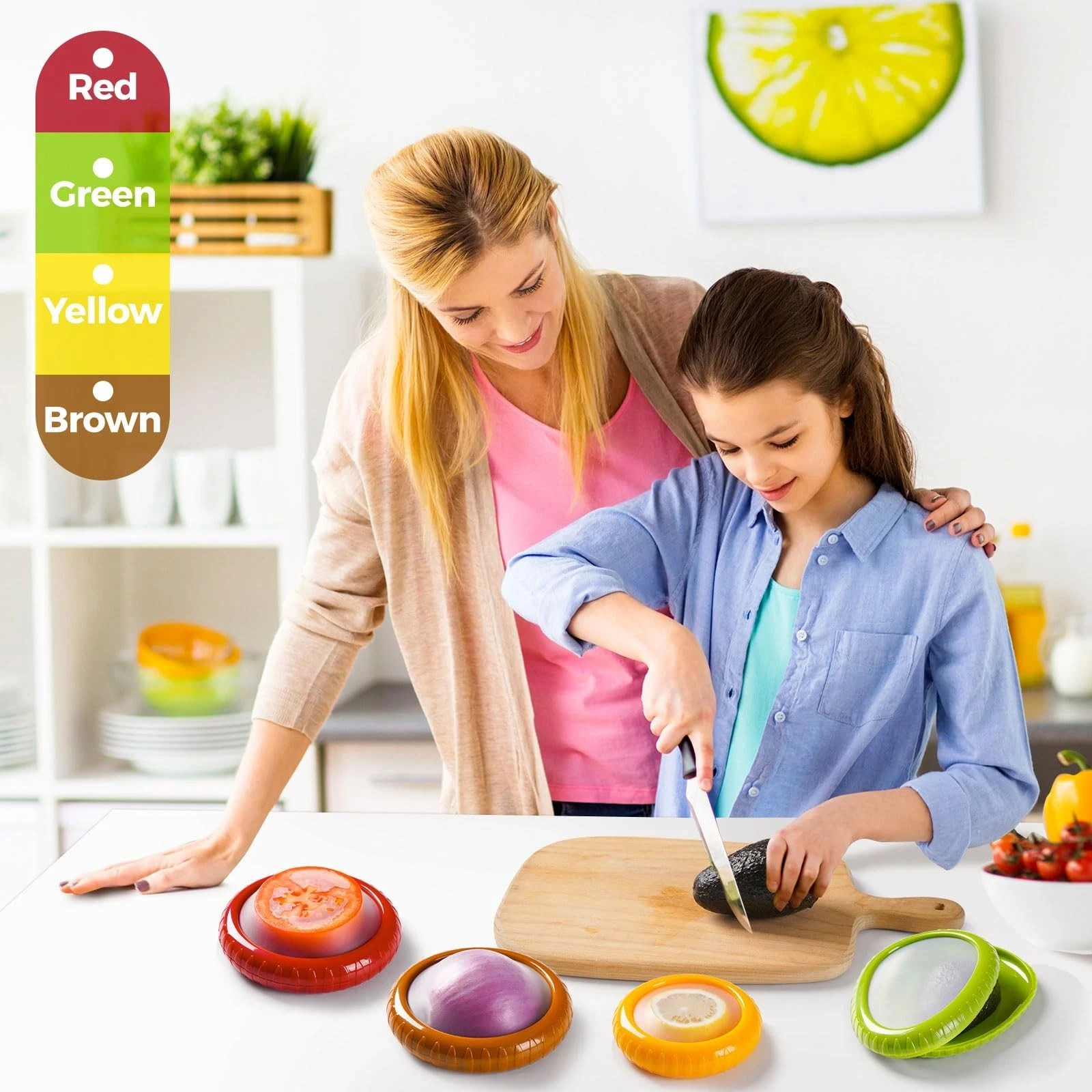 Avocado Saver Onion Storage Reusable Silicone Fruit Vegetable Containers