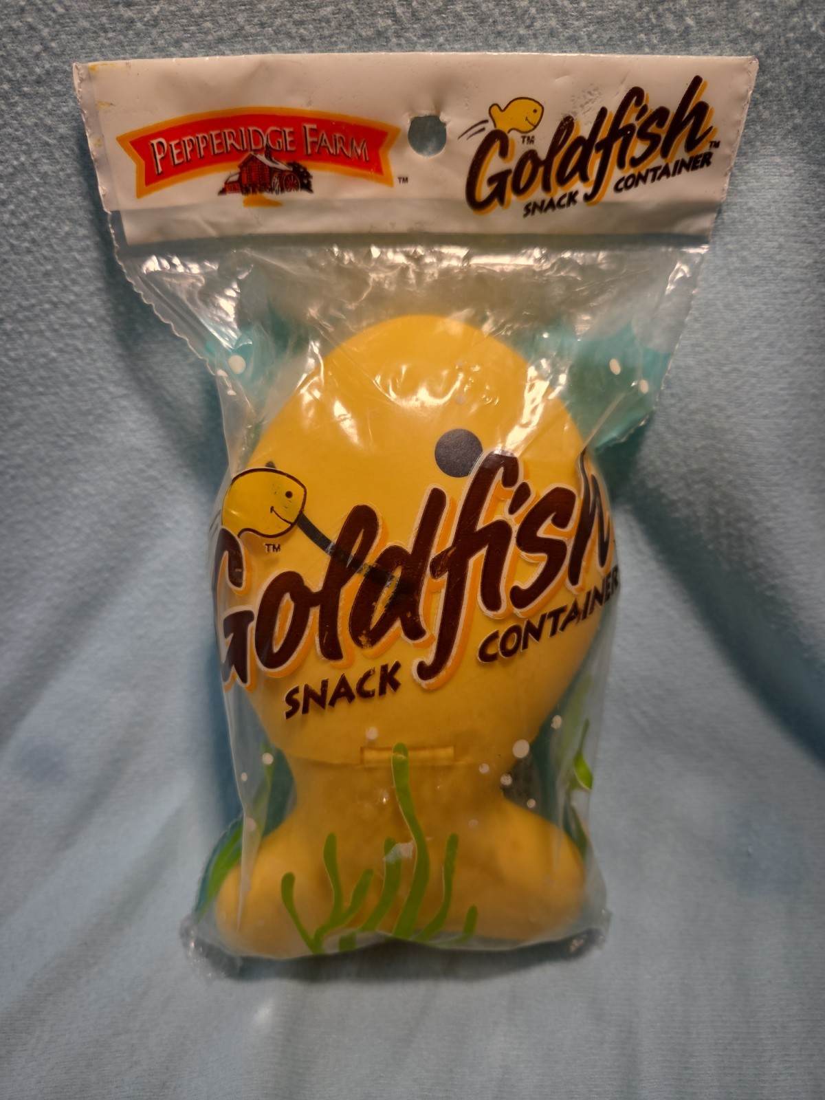 Vintage Pepperidge Farms Goldfish Snack Container 1999 Plastic Sealed