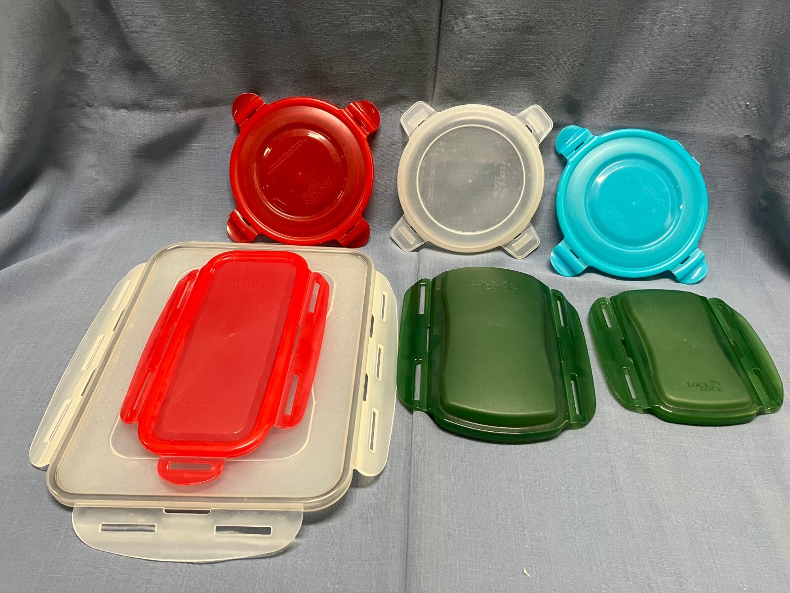 Lot of 7 – Assorted Lock & Lock Lids Various Sizes