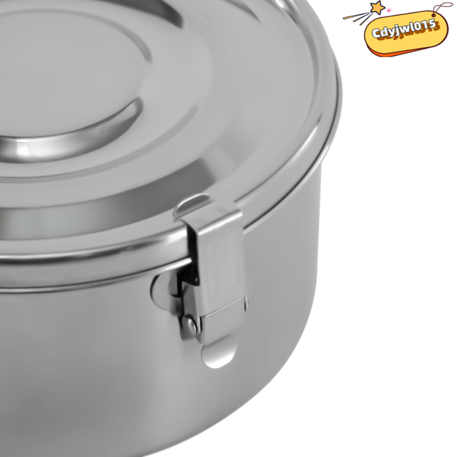 3-Piece 304 Stainless Steel Food Storage Containers Set 650/1000/1600ml