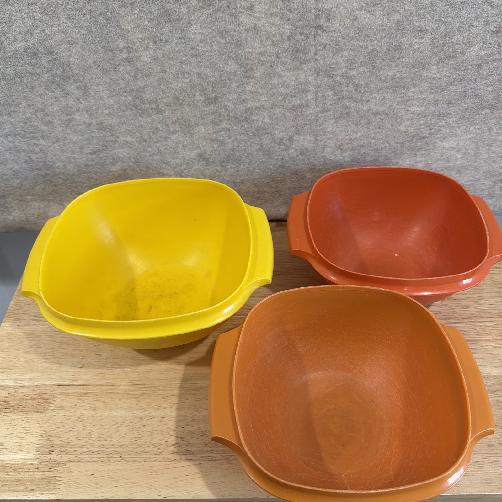 Vintage Lot Of Tupperware Storage Bowls #838-1, #838-7, 836-1 NO LIDS