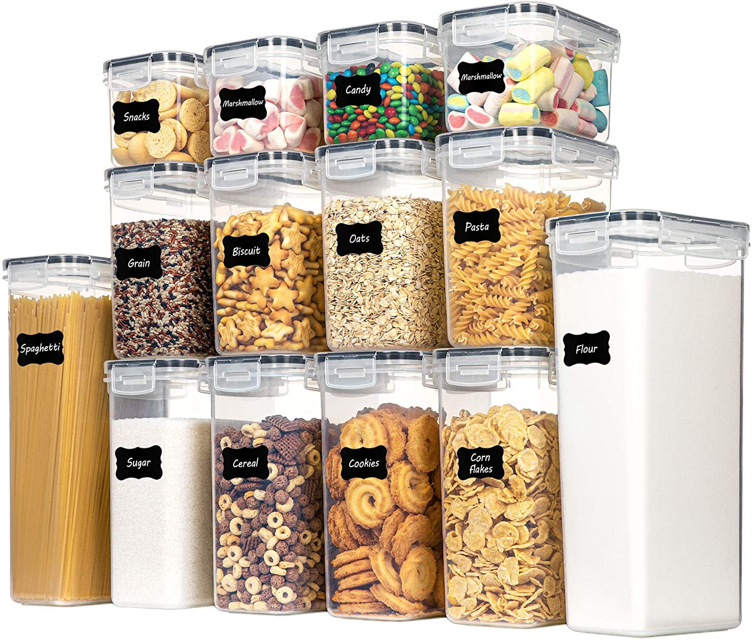 14PCS Airtight Food Storage Containers Set, Kitchen Storage Containers with Lids