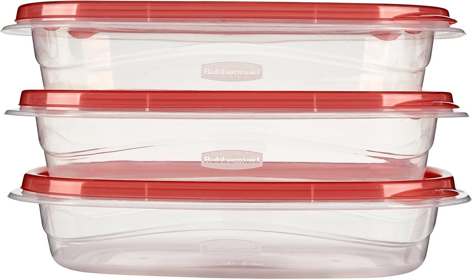 Rubbermaid 2086710 TakeAlongs 4 Cup Rectangle Food Storage Container -Set of 3