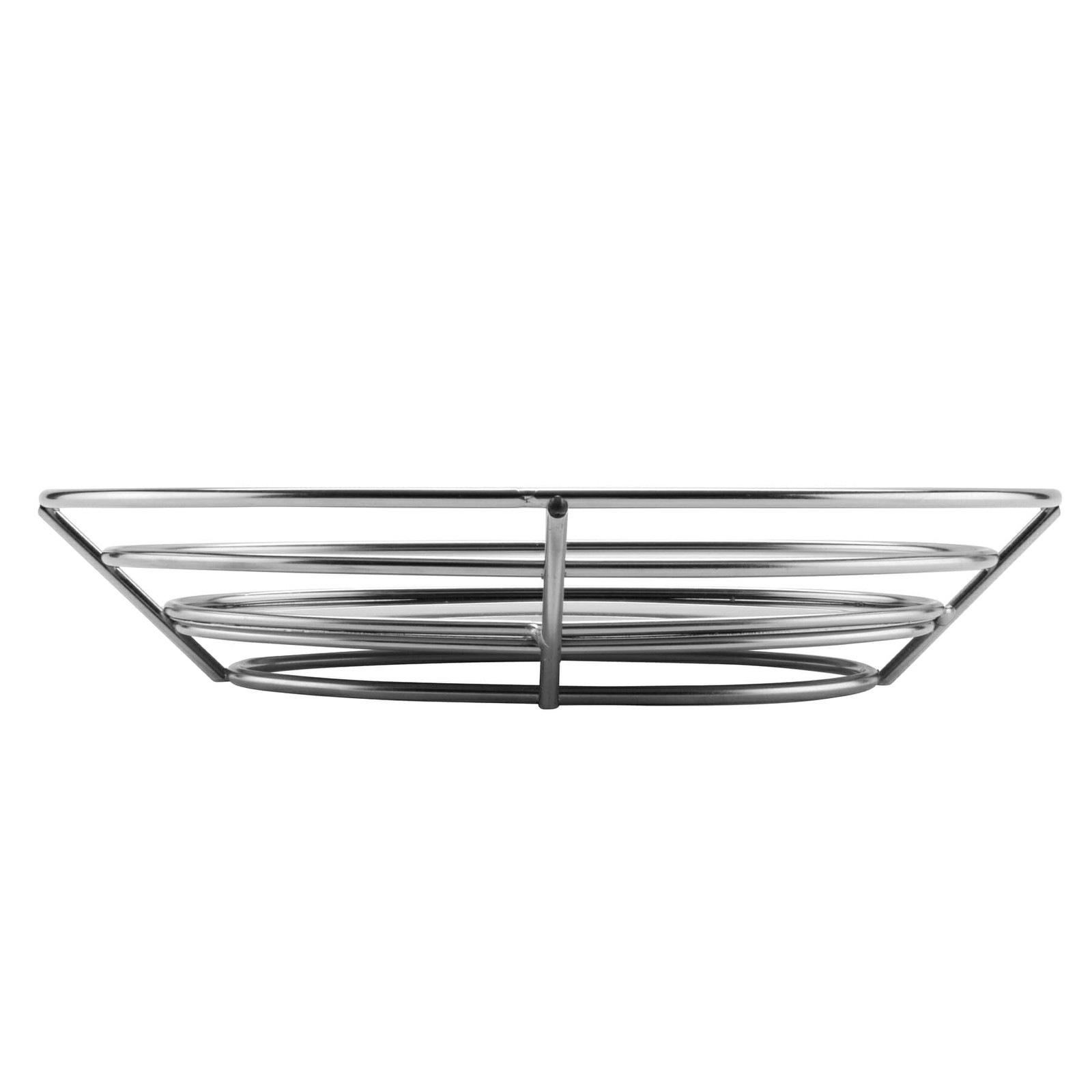 G.E.T. 4-83850 11.25″ x 8.25″ Stainless Steel Oval Basket with Raised Solid B…