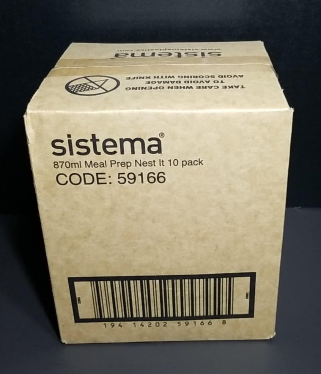 ~Sistema~ 10 Pack Nest It Meal Prep Food Storage Containers w/Lids ~Green~ 870ml