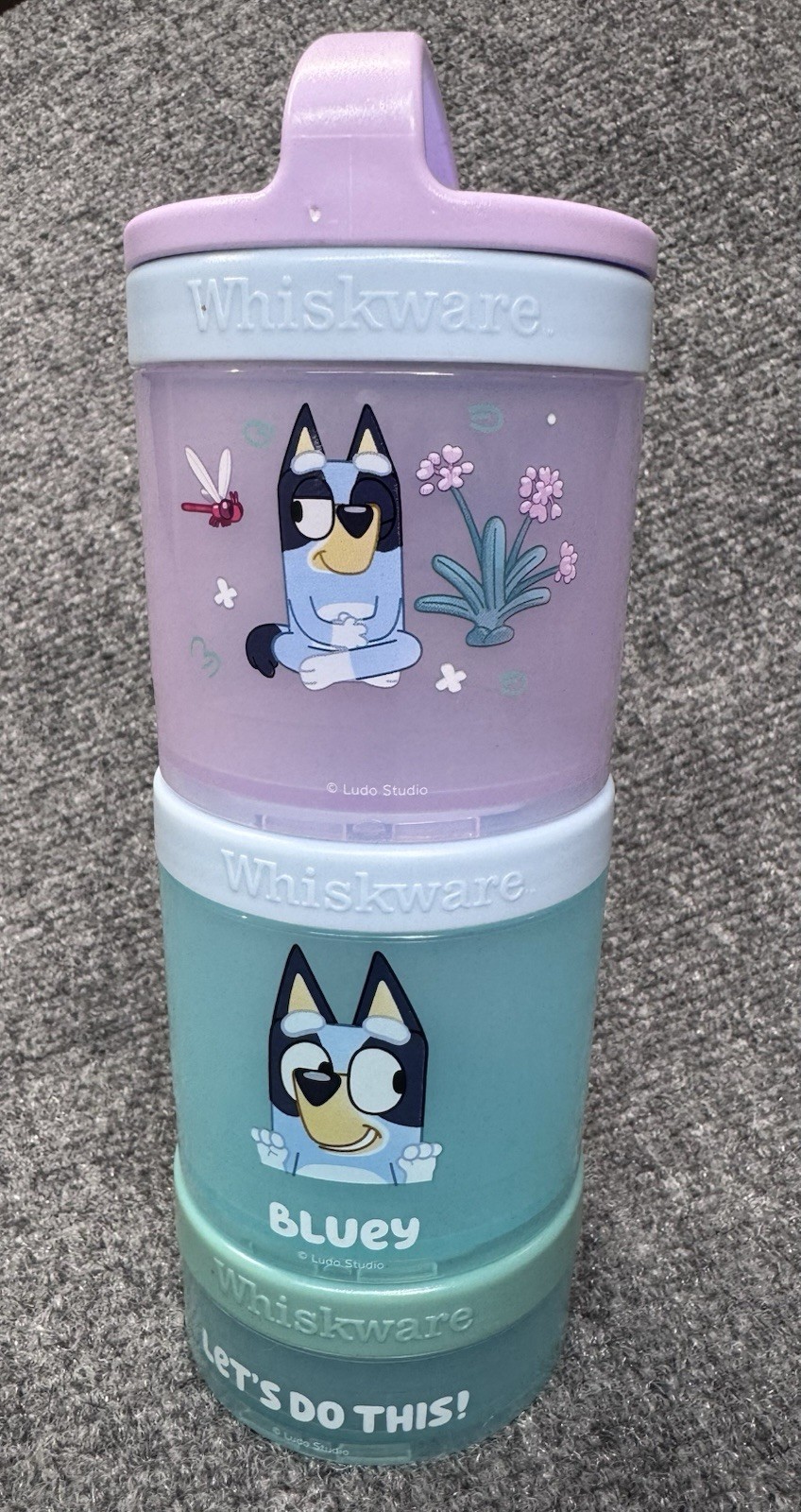 Bluey Stackable Snack Cups Container for Kids Bluey Bingo Lunch 3 Pieces