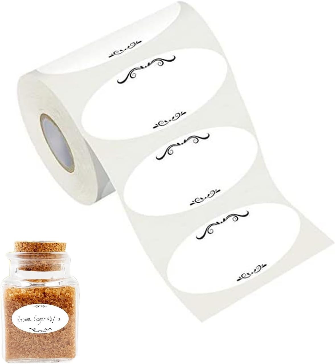 300PCS Food Labels 2x1in Removable Freezer Pantry Jar Container Stickers Kitchen