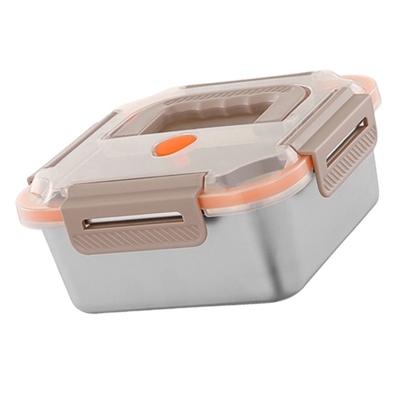 Leak Proof Stainless Steel Lunch Box Storage Container with Translucent Top