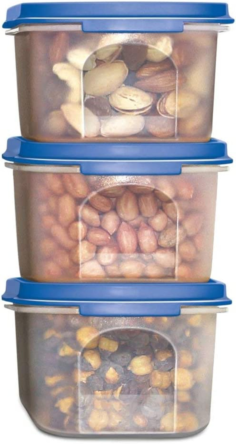 3 Pack Airtight Dry Food Storage Container Set with Lids – Kitchen Organizer