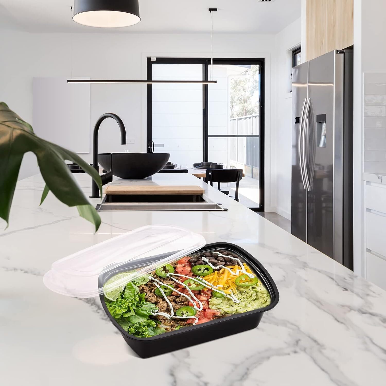 38oz Meal Prep Containers, Extra Large &Thick Food Storage Containers with Lids