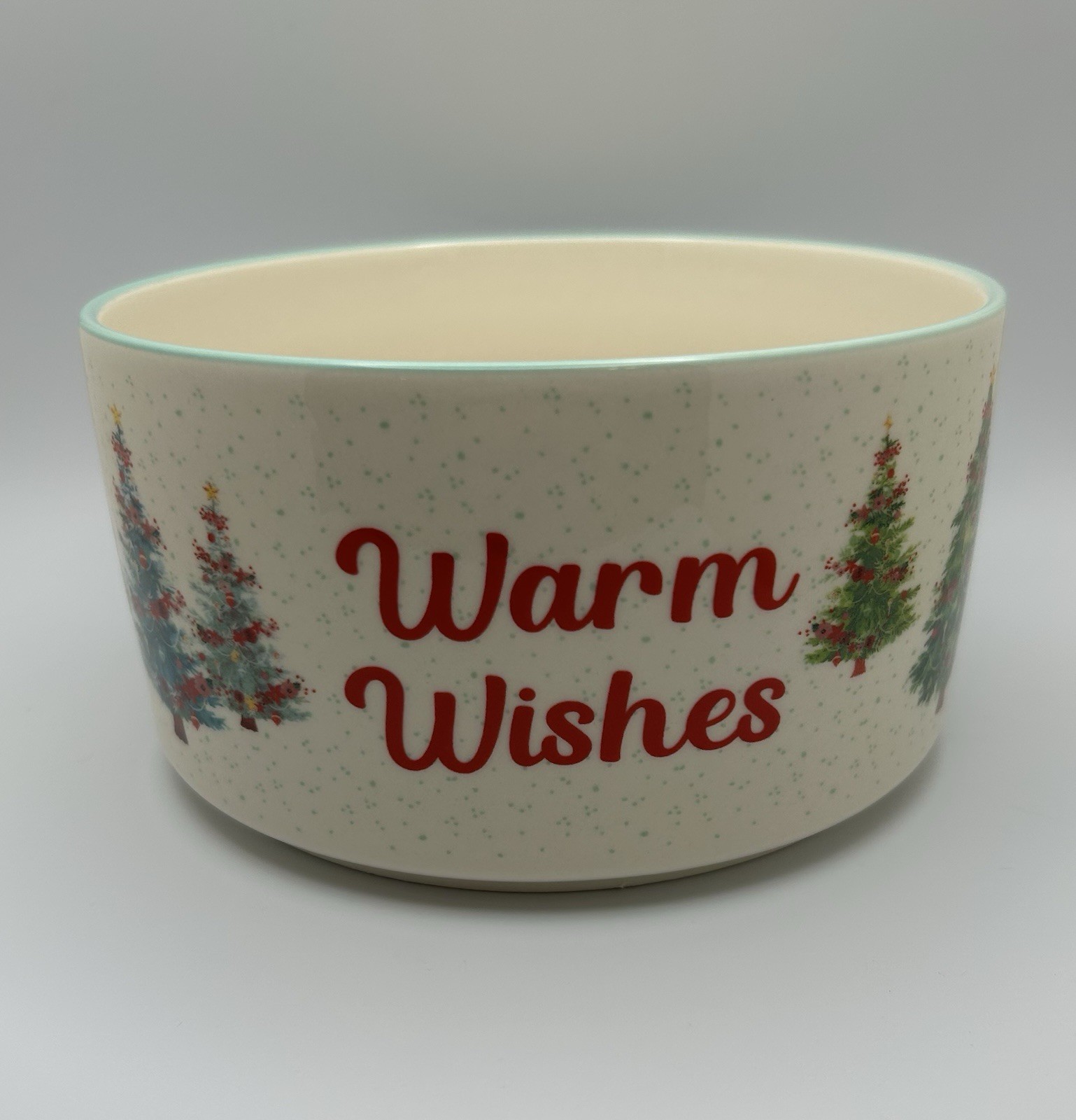 Pioneer Woman Warm Wishes Stoneware – 6” Food Storage Container (No Lid)