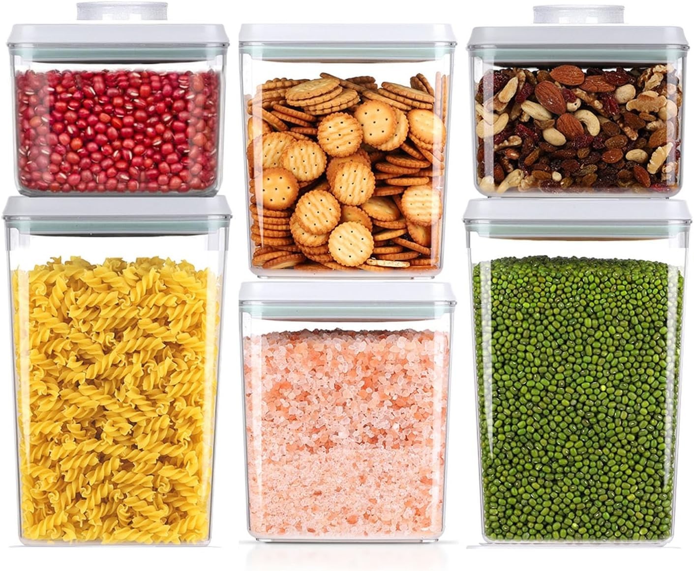 12 Pcs Pop Food Storage Containers Airtight Food Storage Containers Set W/ Lids