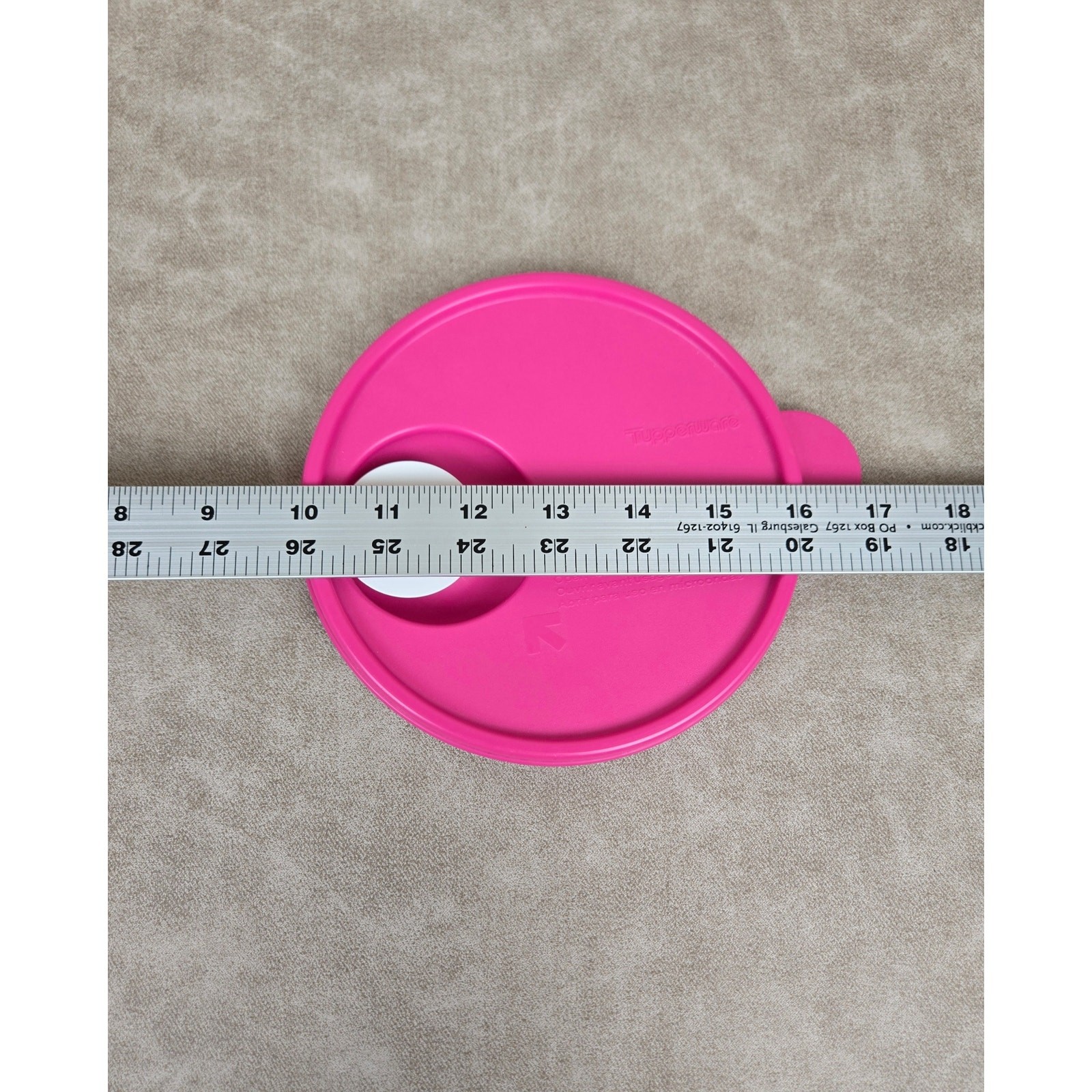 2 Pink Tupperware CrystalWave Seals ~ Lids # 2