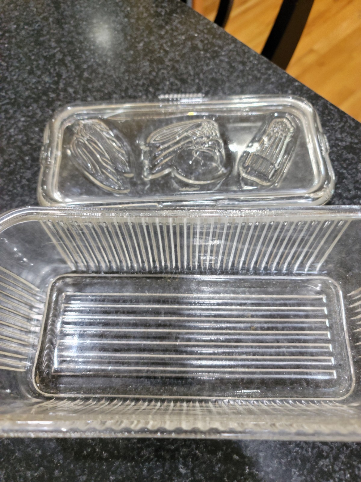 Vintage Federal Glass rectangular refrigerator dish