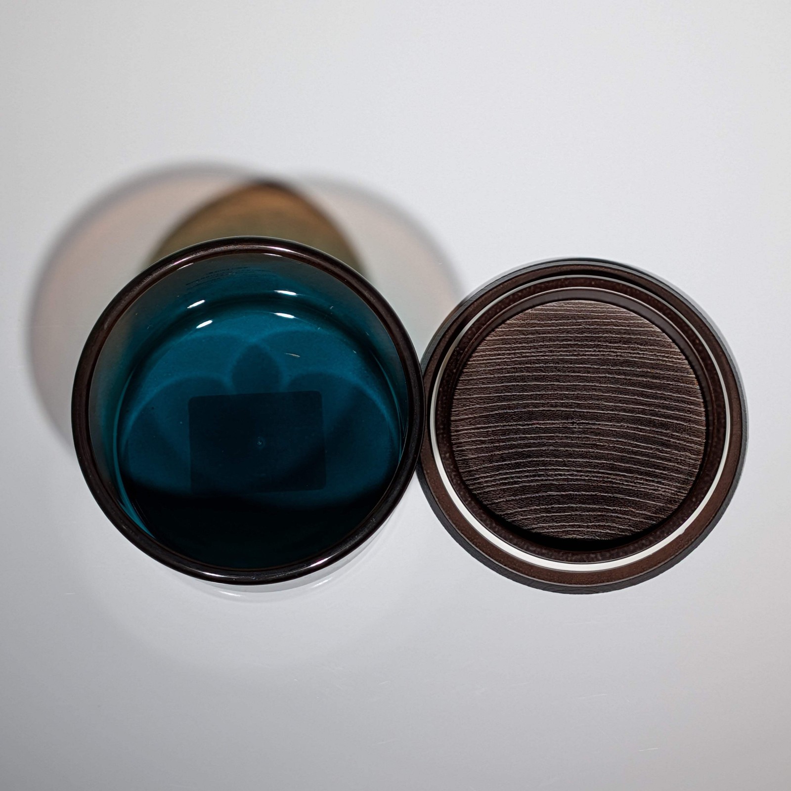 Gradient Round Storage Jar Brown Blue – Japanese Kitchen Storage