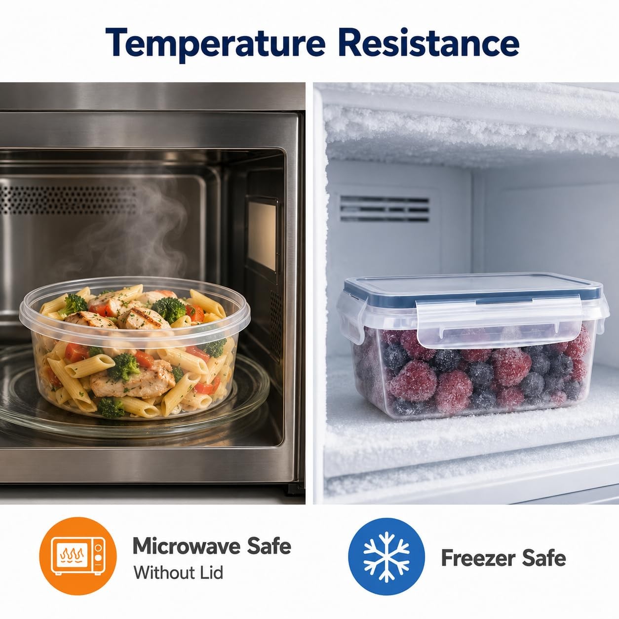 12 Pack Airtight Food Storage Containers with Lids, BPA Free Clear Plastic Me…