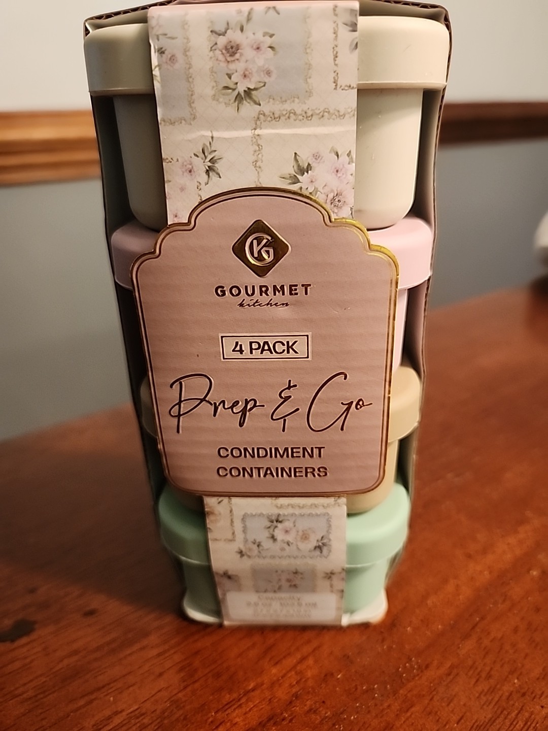 Gourmet Kitchen Prep And Go Condiment Container / 4 Pack