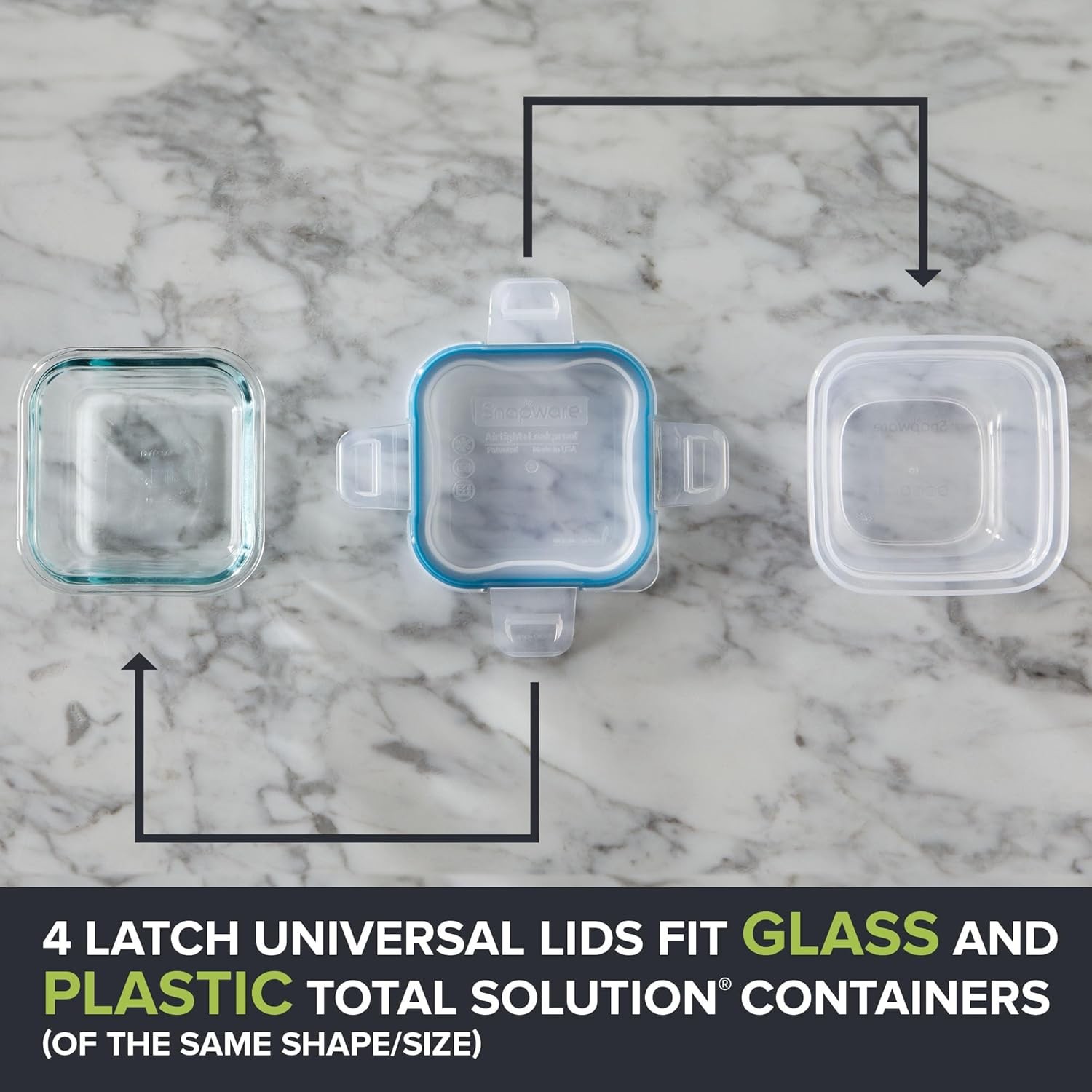 Plastic Total Solution 21-Pack Large Food Storage Containers Set Meal Prep