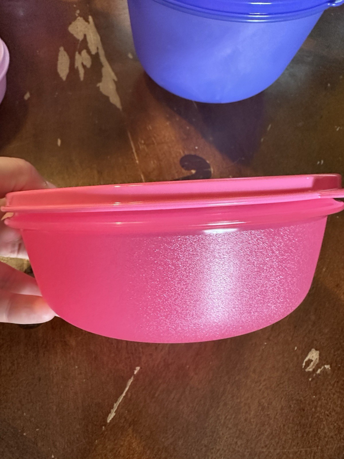 Tupperware Modular Bowls Set Kitchen Food Storage Fridge Purple Pink BPA Free