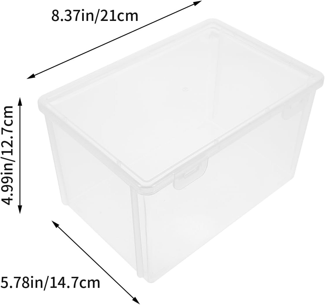 Bread Box for Refrigerator 8.38X5.78X5.00In Clear Plastic Fresh Box with