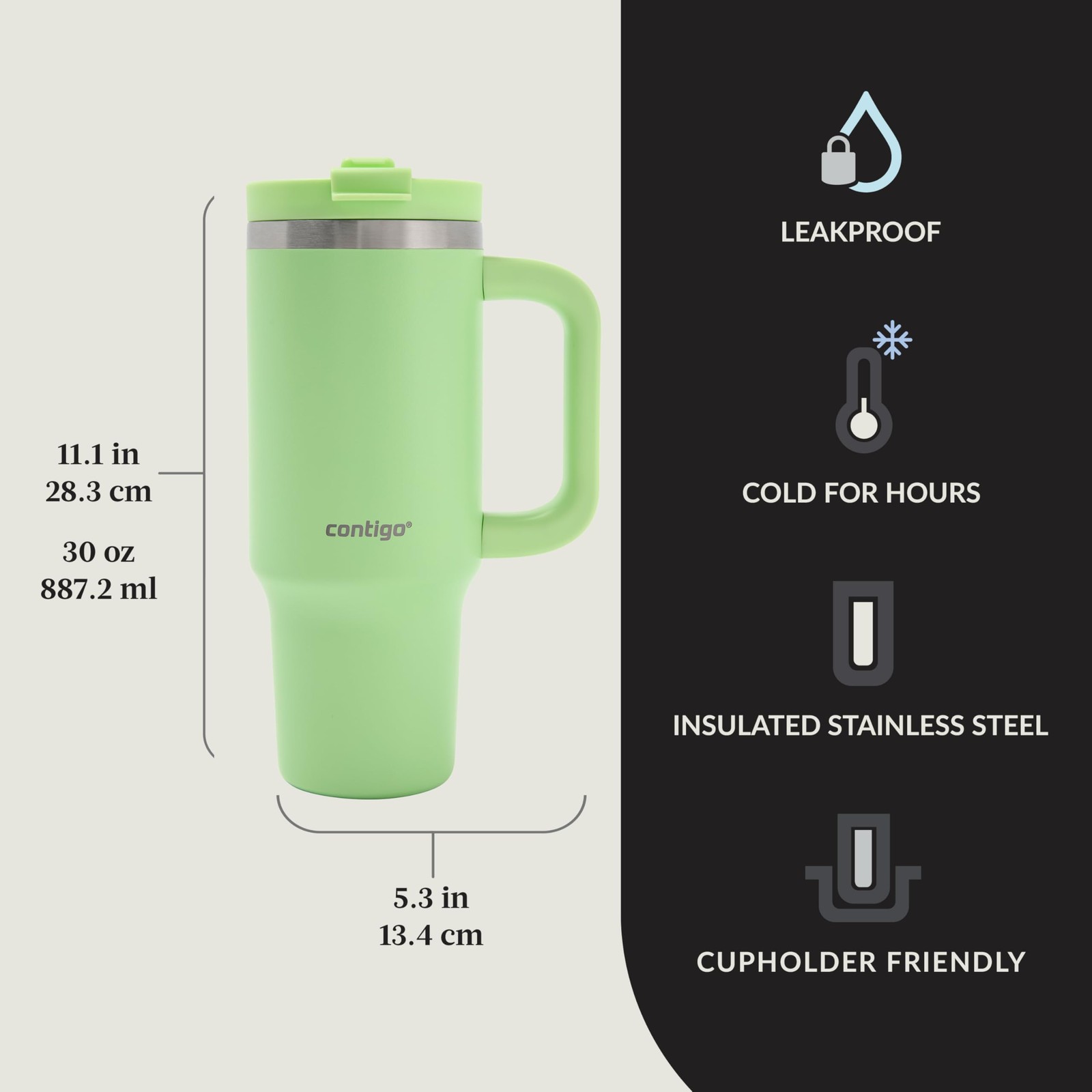 Contigo Streeterville 30Oz Tumbler Stainless Steel Vacuum Insulated Leak-Proof