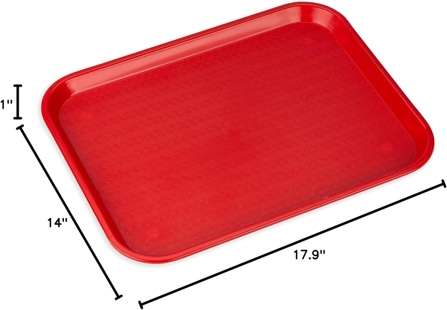 Carlisle FoodService Products Cafe Fast Food Cafeteria Tray with Patterned Su…