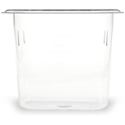 San Jamar 3068807 StorPlus Polycarbonate Food Pan 1.4 Qt Clear