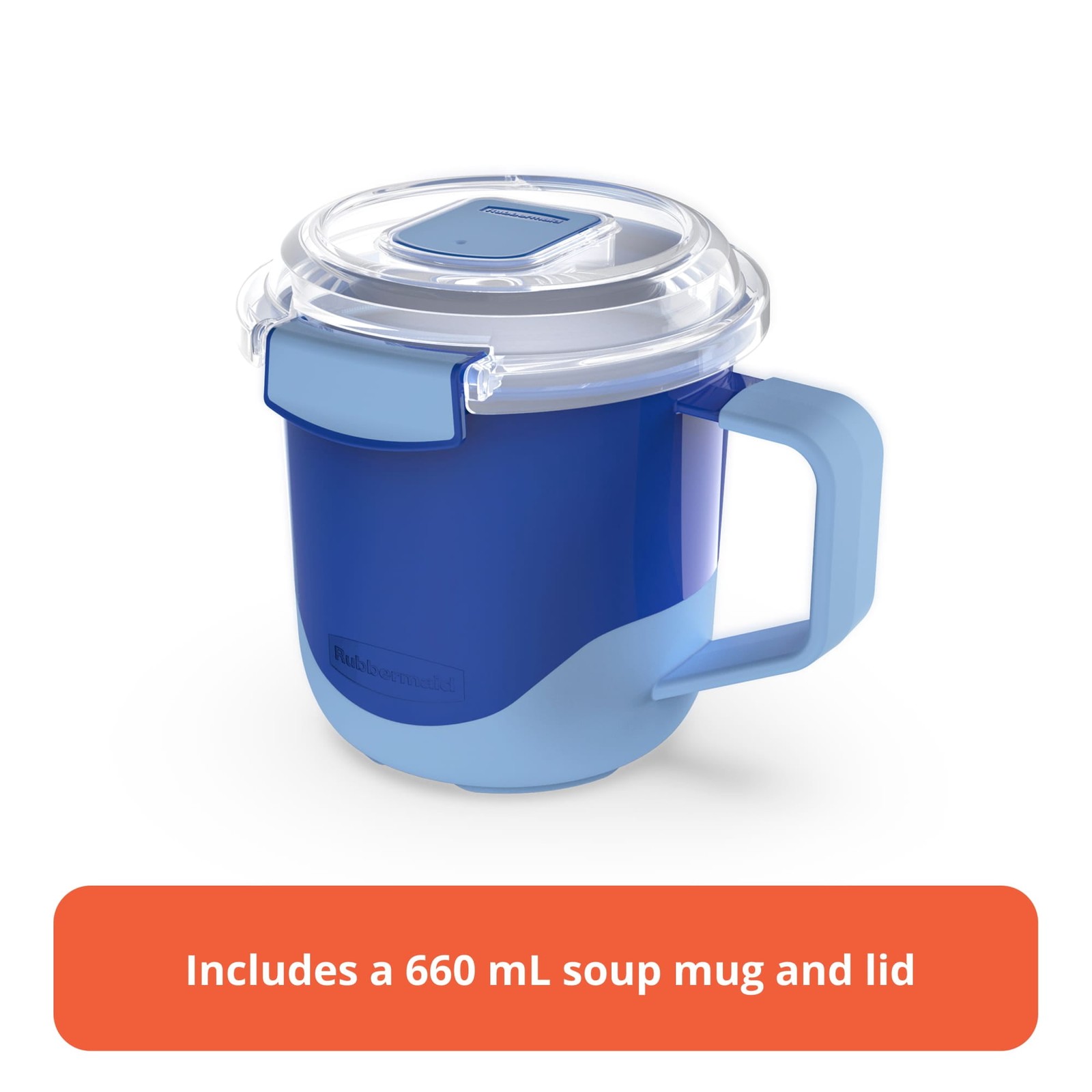 Rubbermaid Pack & Go 660 mL Microwavable Soup Mug, 100% Leakproof Meal Prep