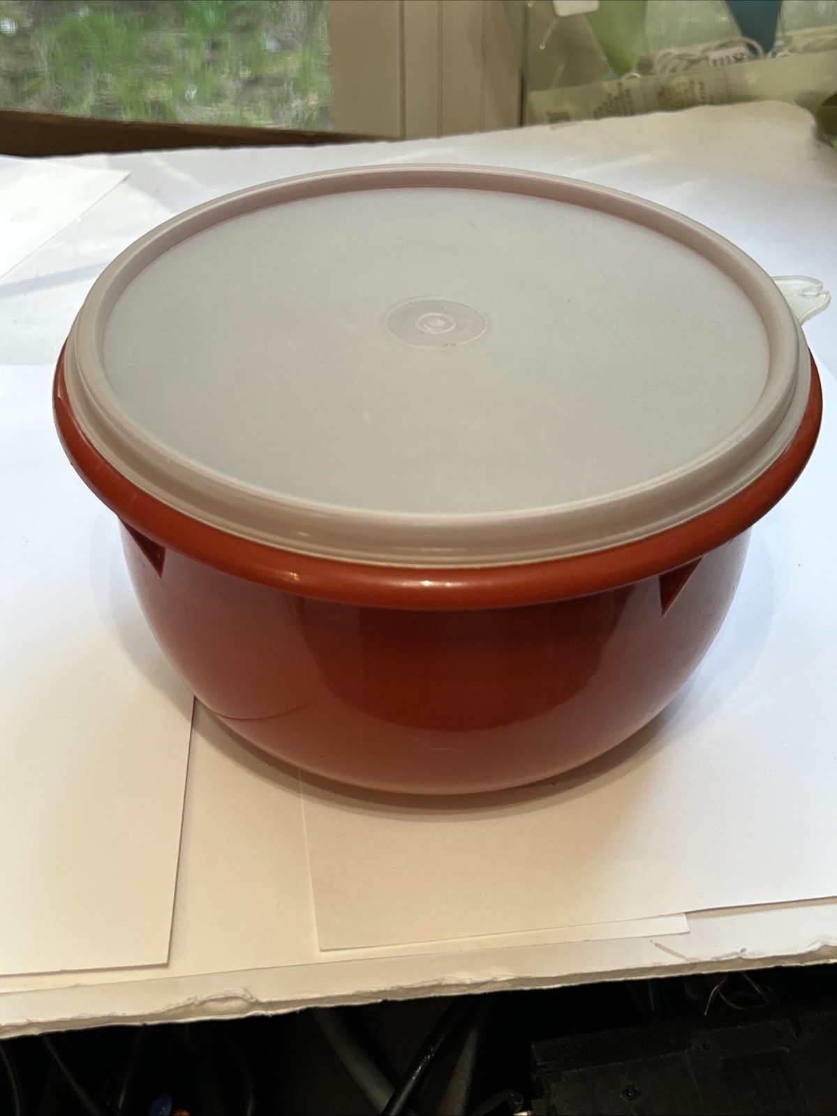 Vintage Tupperware #271-3 Medium Mixing Bowl With #228 Sheer Lid 1970’s