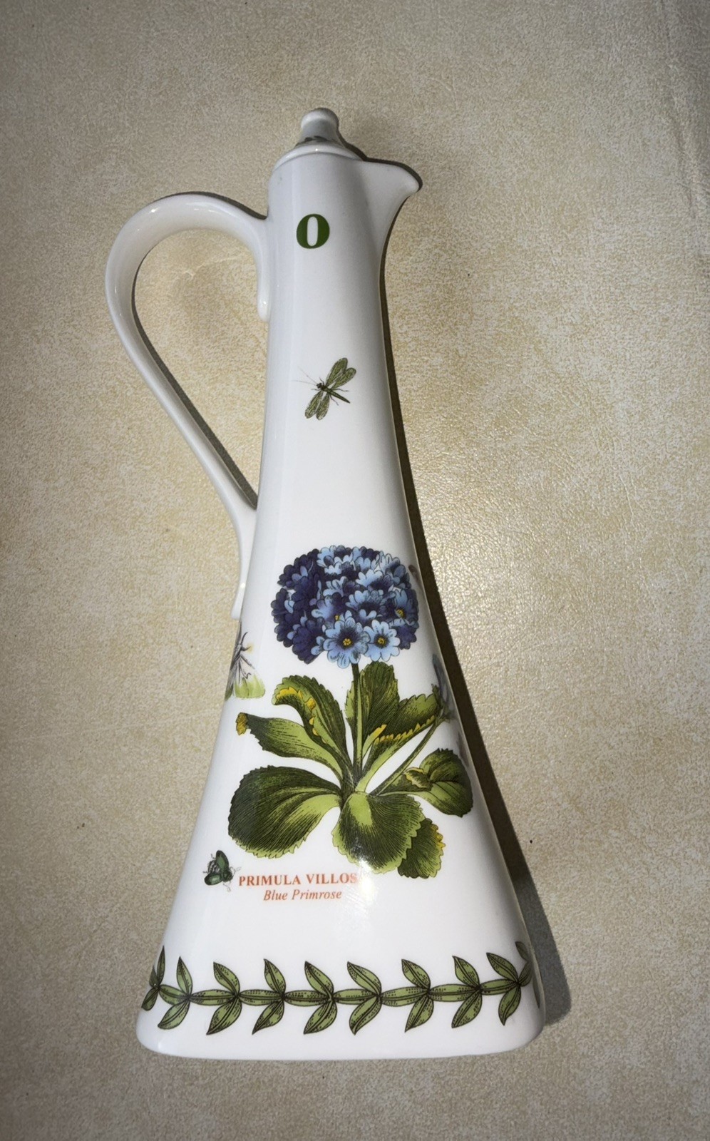 Portmeirion Botanic Garden Olive Oil Cruet Bottle With Lid 9” Tall Susan