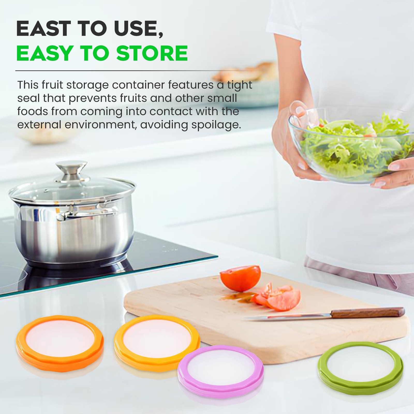 Avocado Saver and Onion Small (5 inches x 5 inches), Type B / 4 Colors