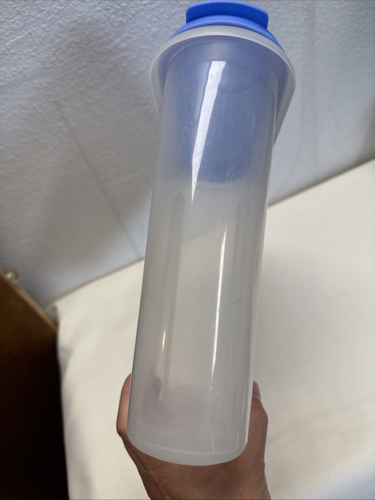 Vintage Anchor Hocking 3.75Qt Cereal Keeper Storage Container Pantry Blue Lid #2