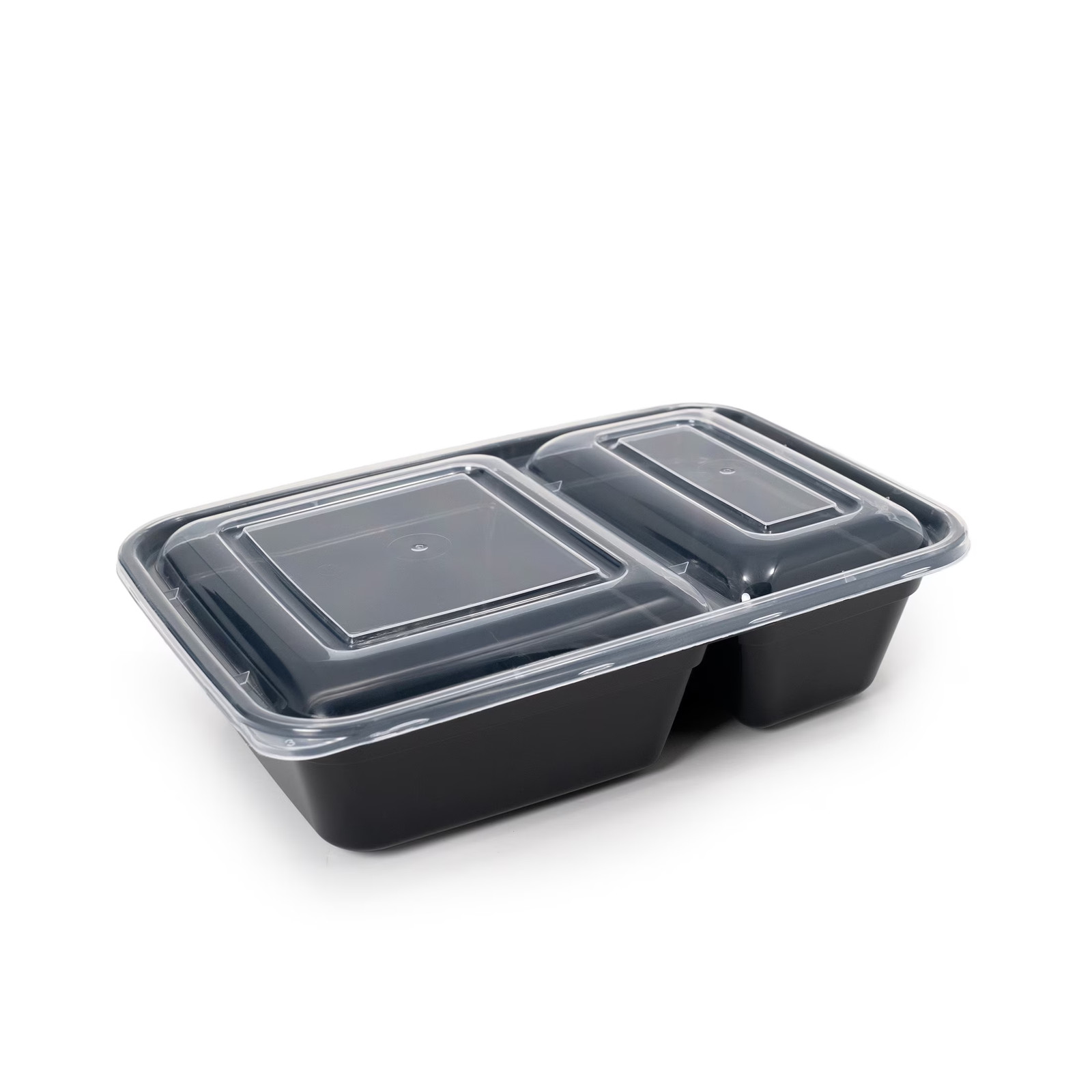 10-Piece (5 Containers + 5 Lids) with 2 Compartments Microwave and Dishwasher
