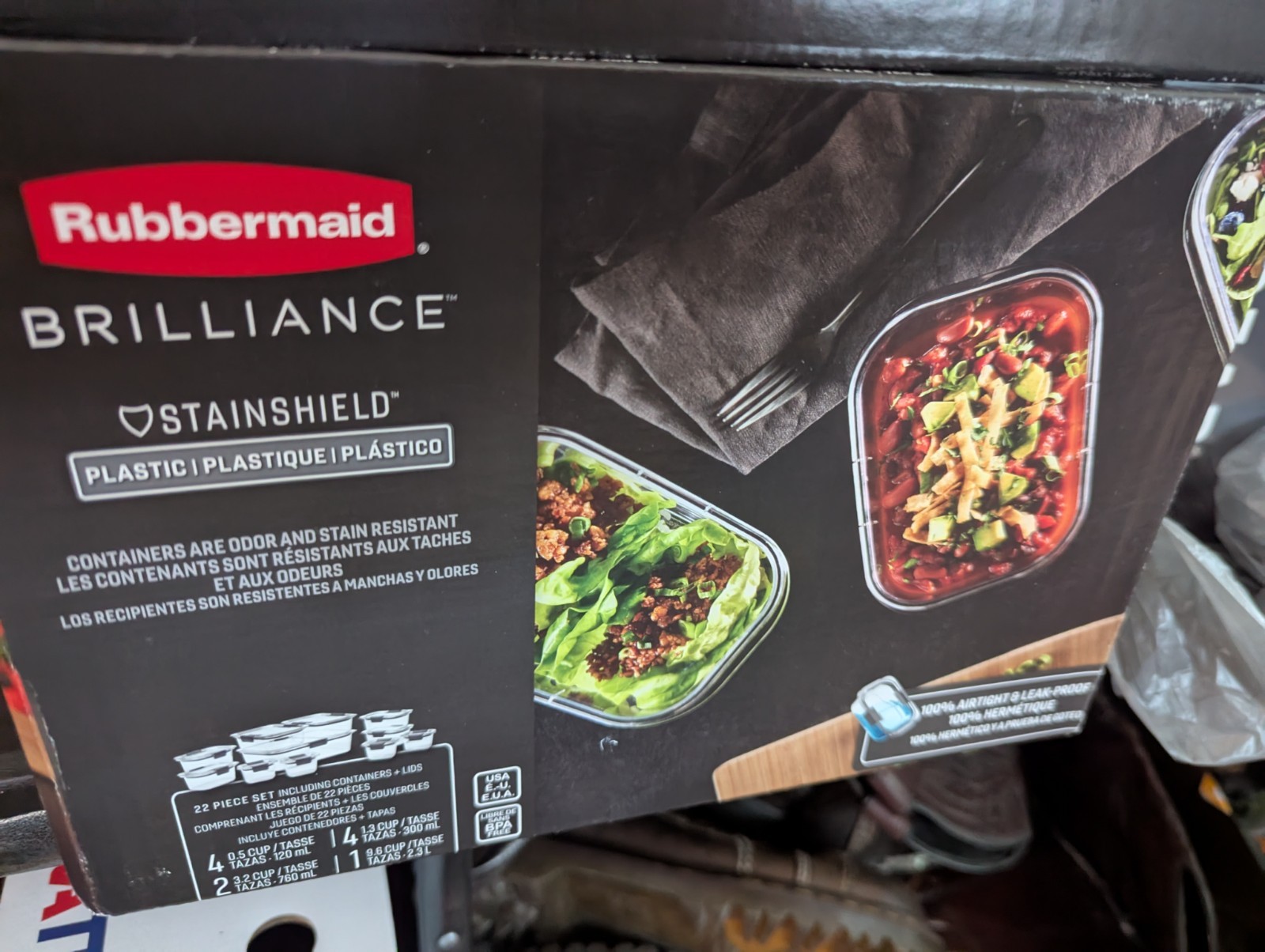 Rubbermaid Brilliance 22pc Plastic Food Storage Container Set Clear BEST New
