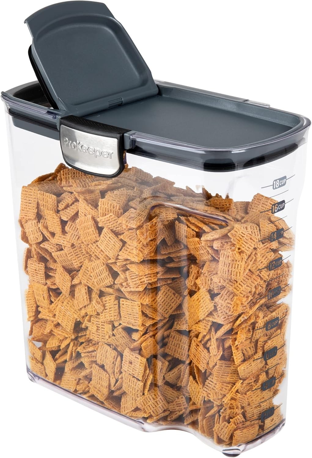 International ProKeeper 4-Piece Clear Plastic Modular Airtight Pantry Cereal