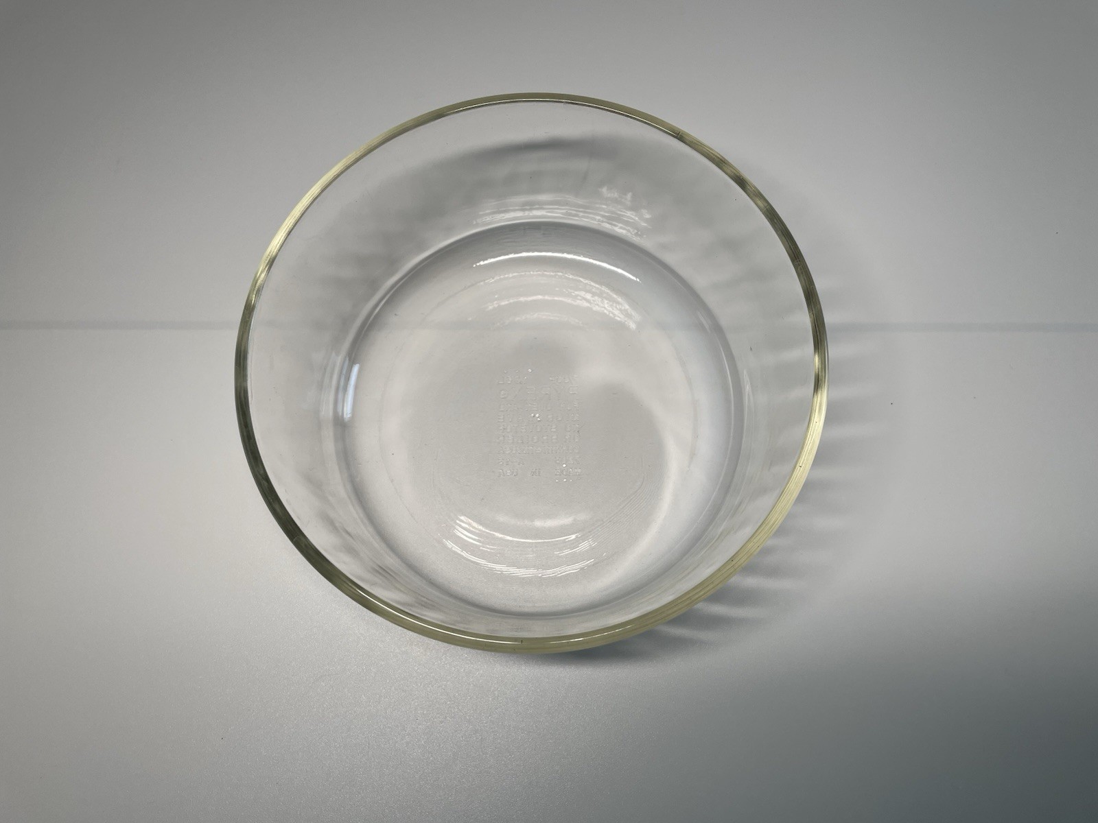 Vintage Pyrex 7203 7-Cup Clear Glass Casserole Storage Bowl- No Lid