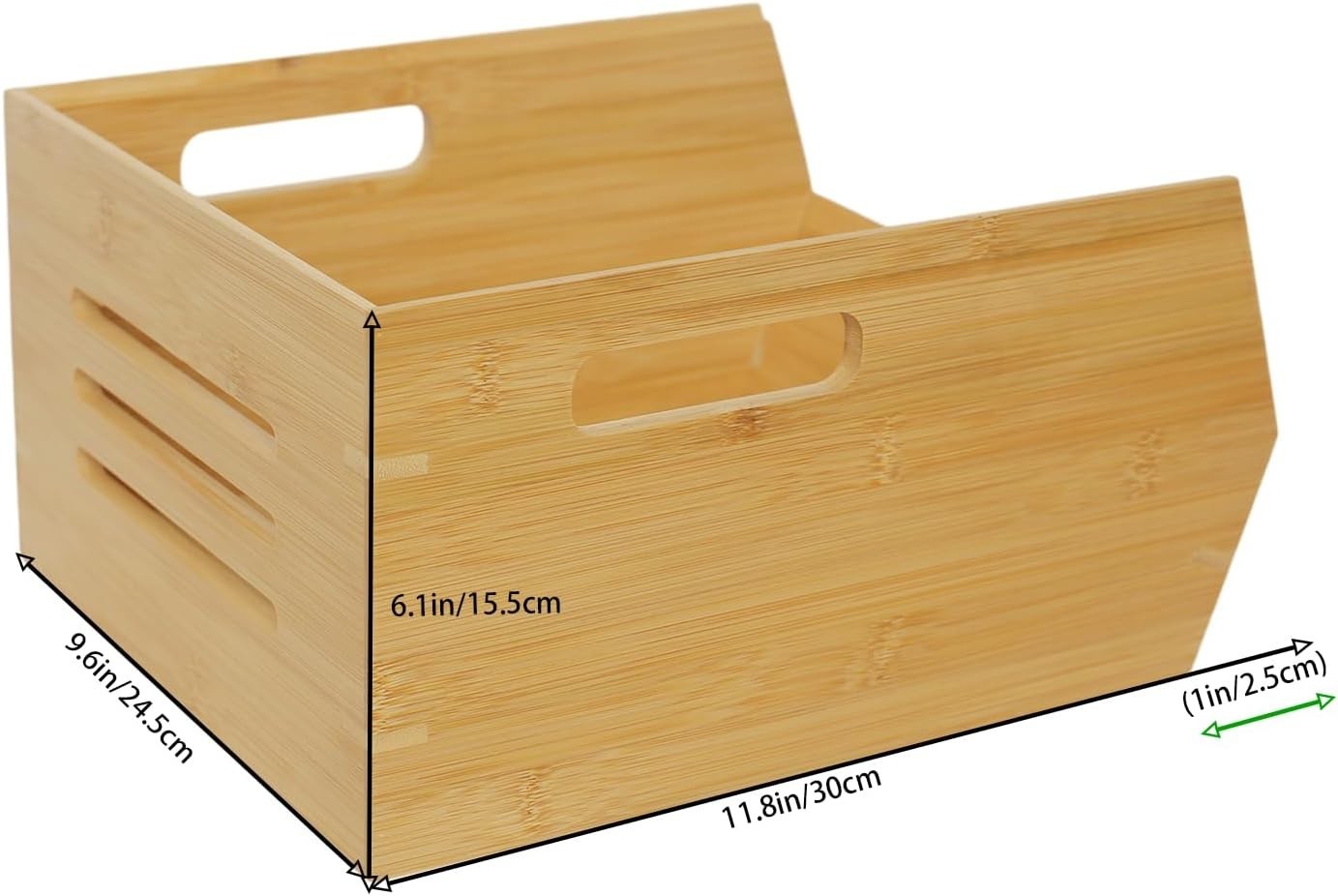 Bamboo Pantry Storage Bins,Potato and Onion Storage Bin Ventilated stackable …
