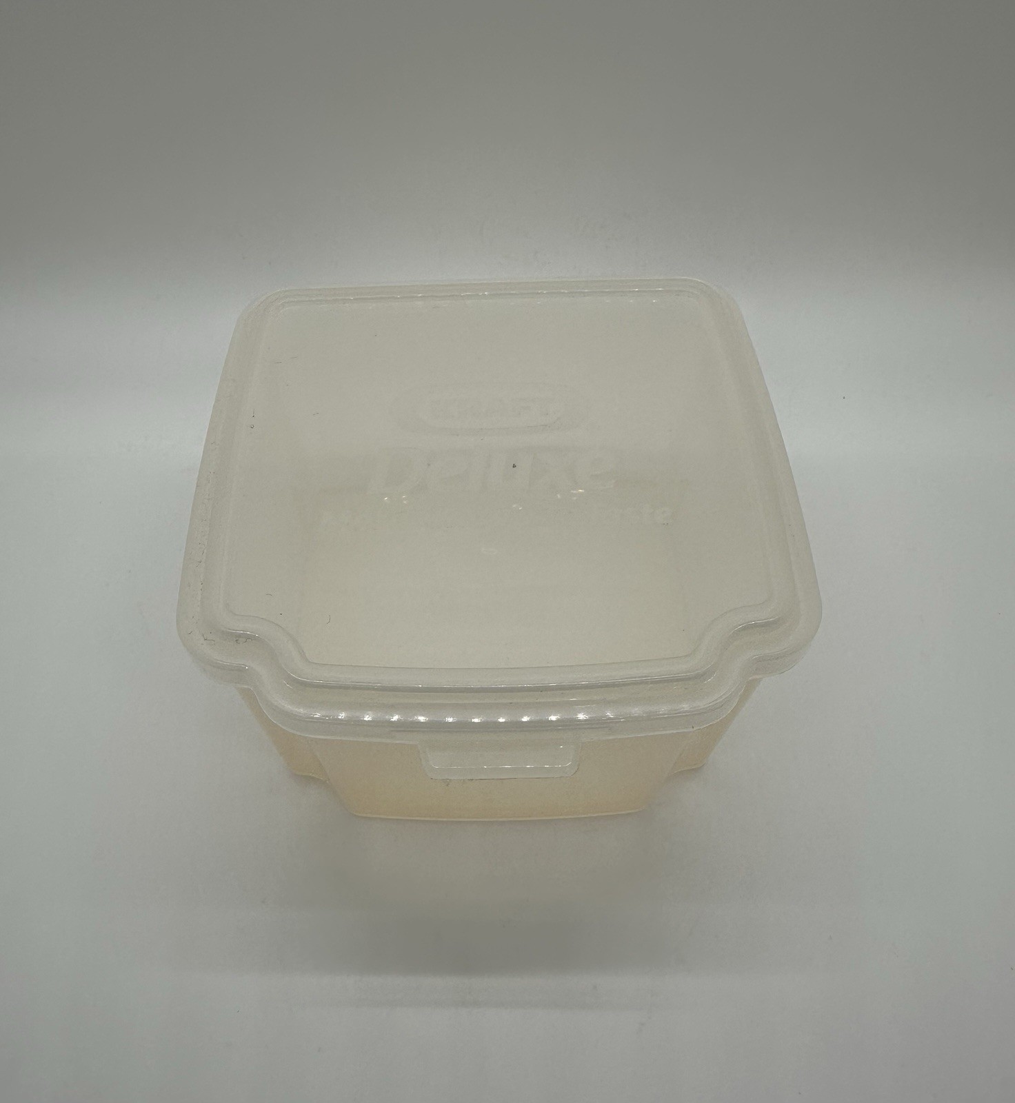 Vintage Kraft Cheese Singles Plastic Storage Container Hinged Box Reusable