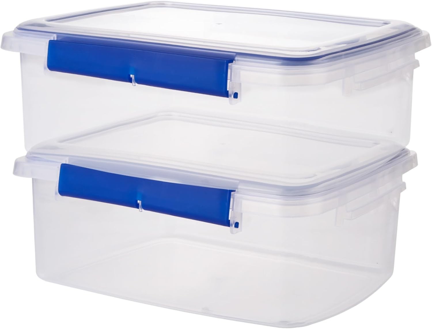 2 Pcs Large Food Storage Containers with Airtight Lid, 5.5L Reusable Meal Pre…