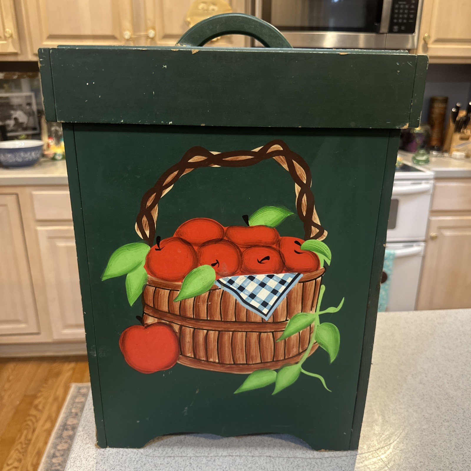 Potato Onion Storage Bin Vintage Cottage Core Wooden