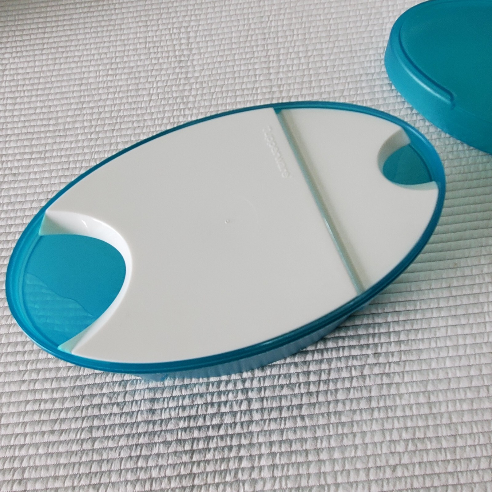 Tupperware Modular Mates Pouring Insert Container Lid Blue 7.5×4.5 1.2L 3766A-2