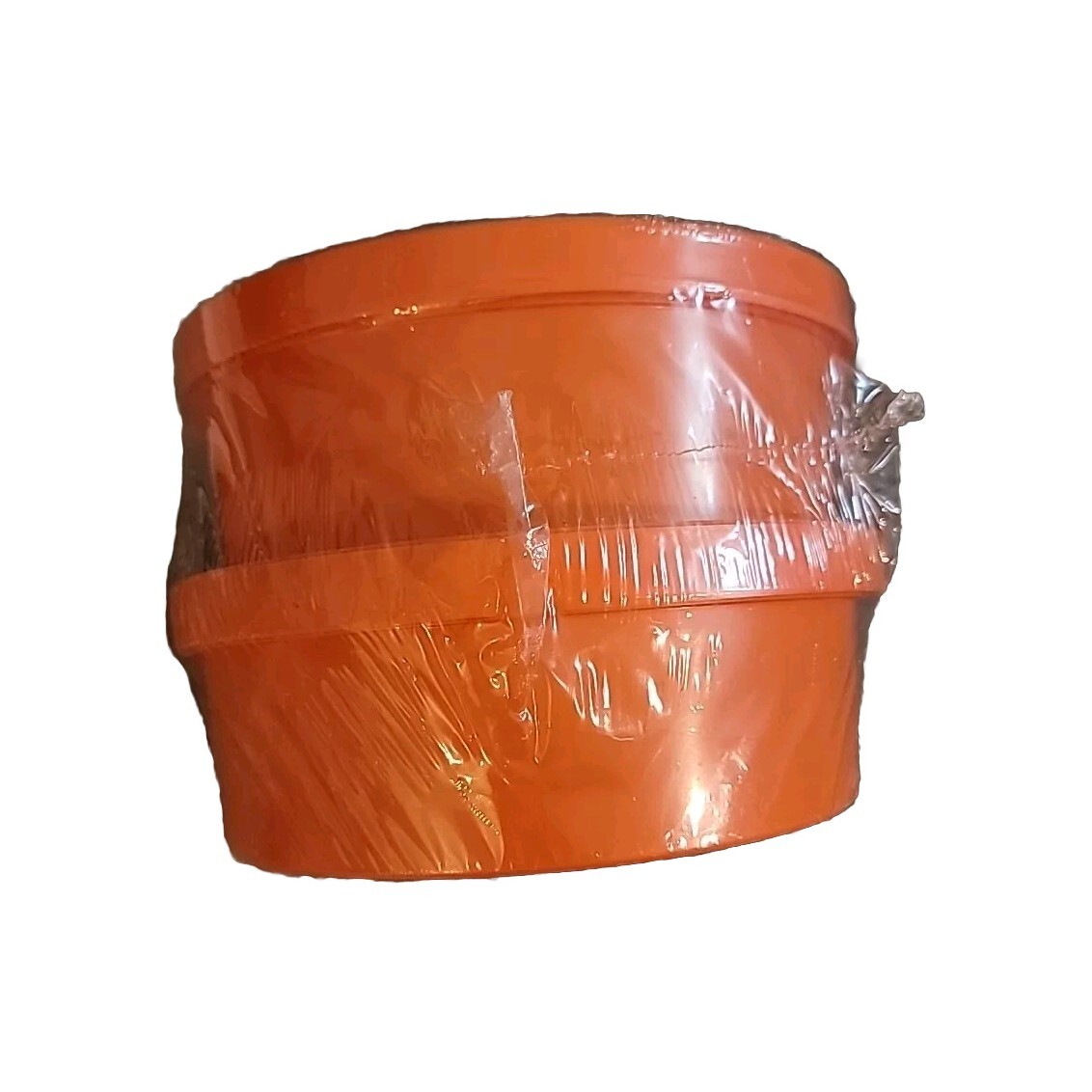 3lb Treat Bin 2 Pack Orange Tub Plastic Lids Leftovers Cooking Storage