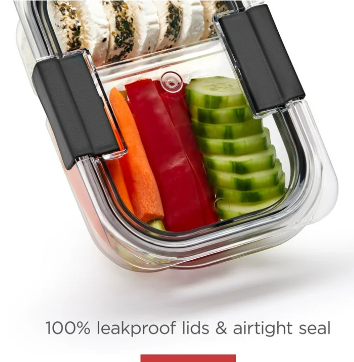 Rubbermaid 3.2 Cup Brilliance Stain-Proof Food Storage Container, Set of 2