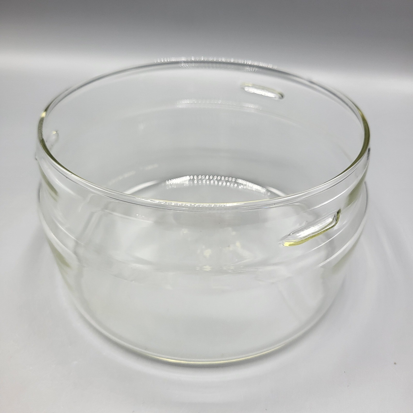 Vtg Pyrex Spice O Life Glass Storage Bowl Container with Lid Round Clear White