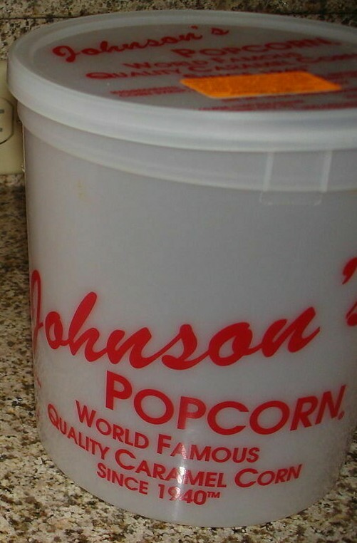 Ocean City, NJ Johnson’s Popcorn Storage Container 10 oz. Small Used once