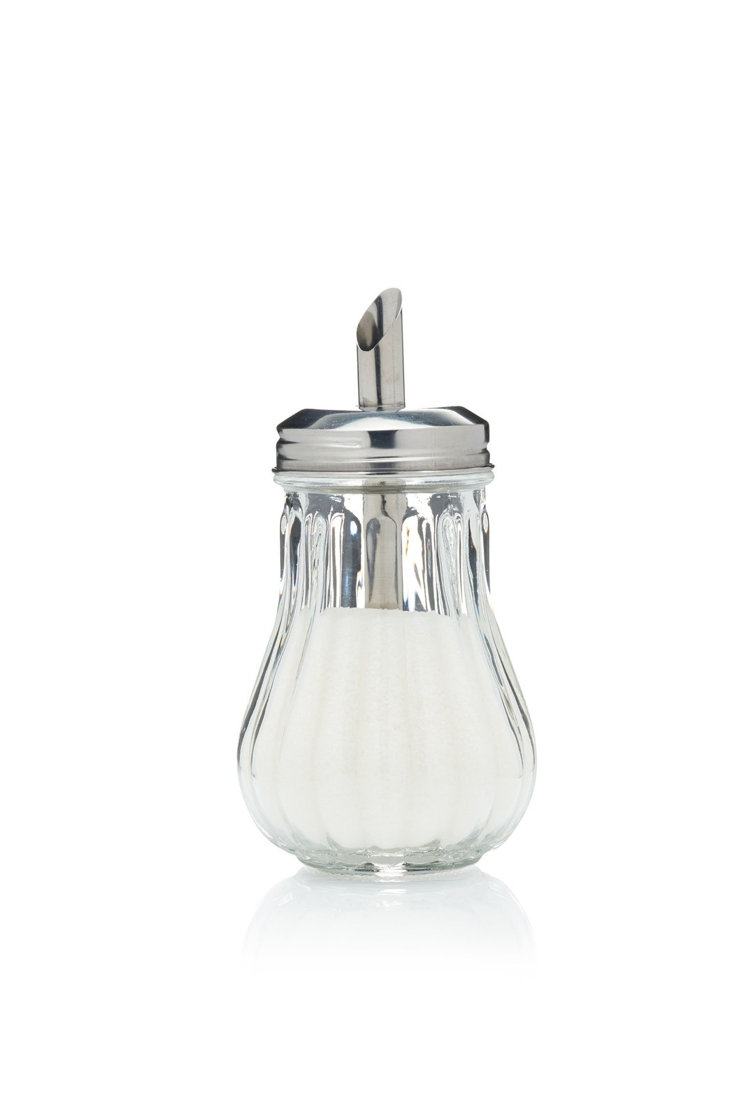 KitchenCraft Cafe Sugar Dispenser, Retro 13.5 cm (W) x 7 (H), Transparent